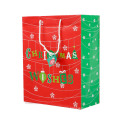 Factory Promotional Printing Gift Christmas Shopping Paper Bag